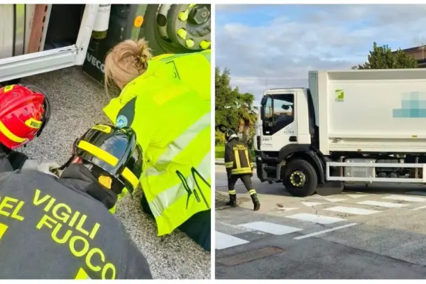 Mother dies in front of her 9-year-old daughter: hit by a garbage truck while taking her to school