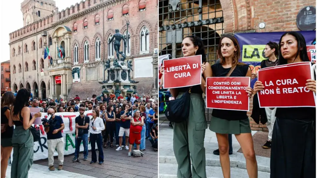 Certificates and inquiry on doctors, the protest in the square in Bologna: "CPRs must be abolished." But there is a police clash