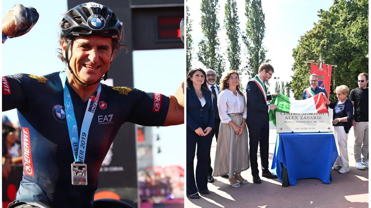 The sports center of Castel Maggiore named after Alex Zanardi. His son Niccolò: “This has always been the