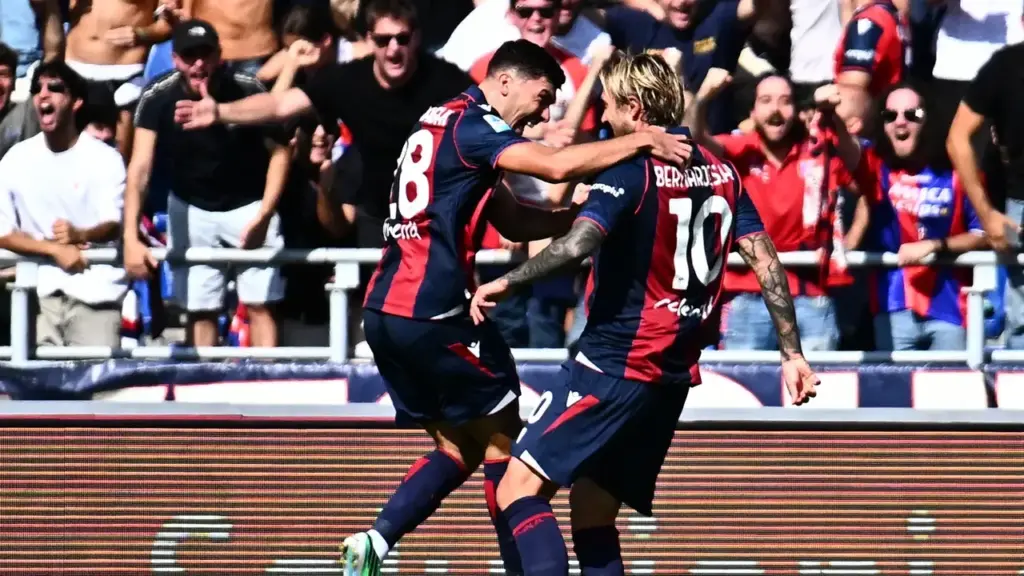 Bernardeschi celebrates the opening goal