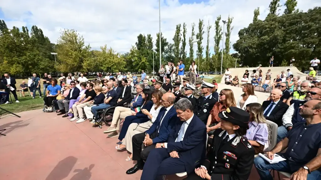 Un momento della cerimonia